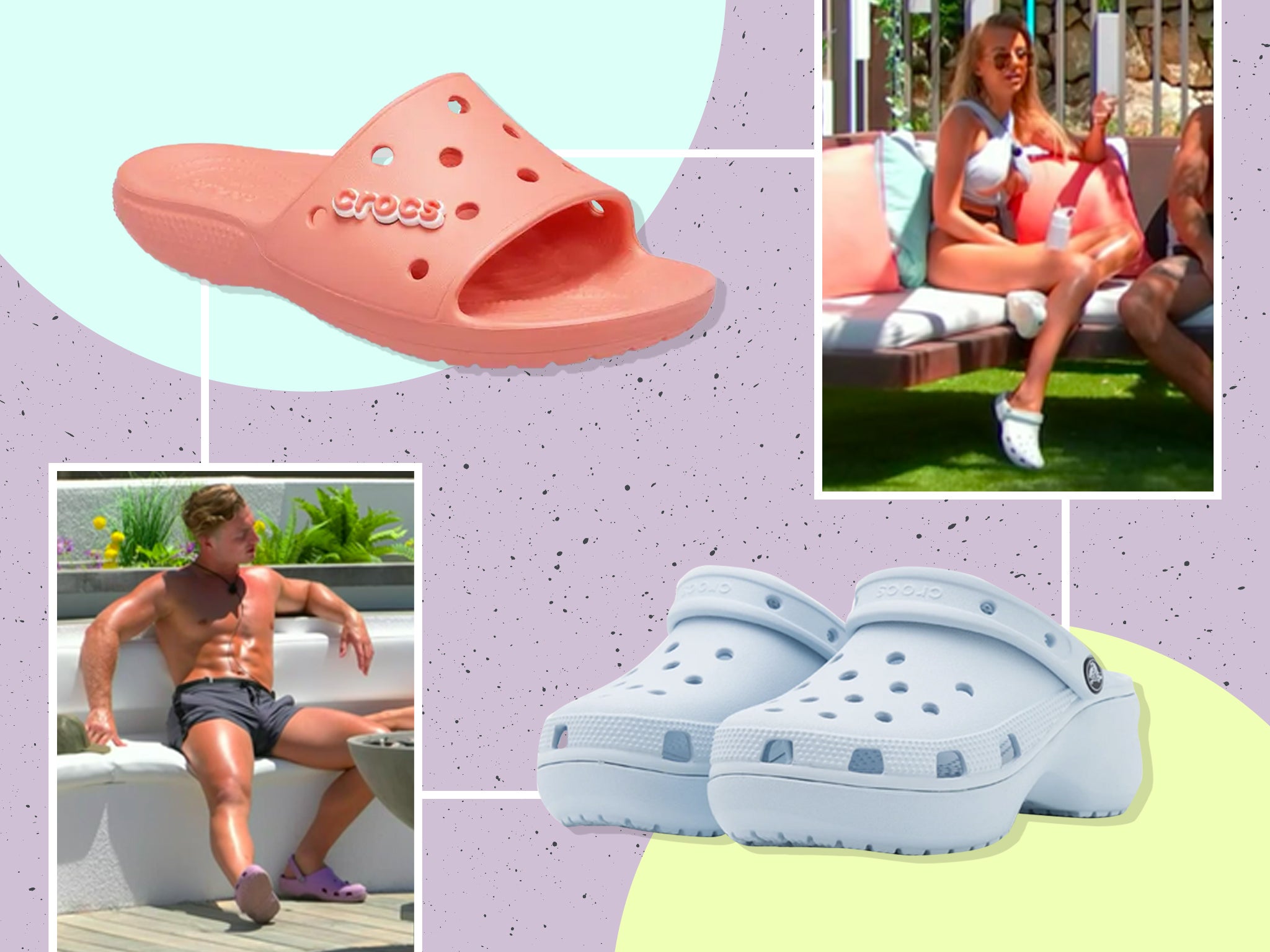 Slip on croc hot sale like shoes